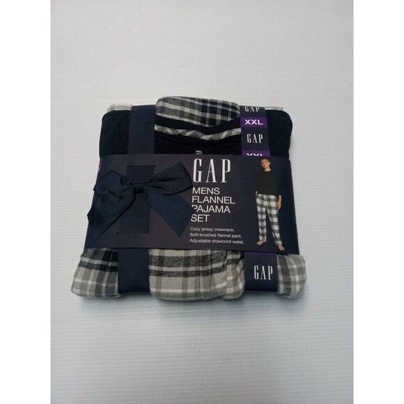 GAP Men's Flannel Sleep Set Plaid Pajamas Pants Top XXL - Picture 2 of 3